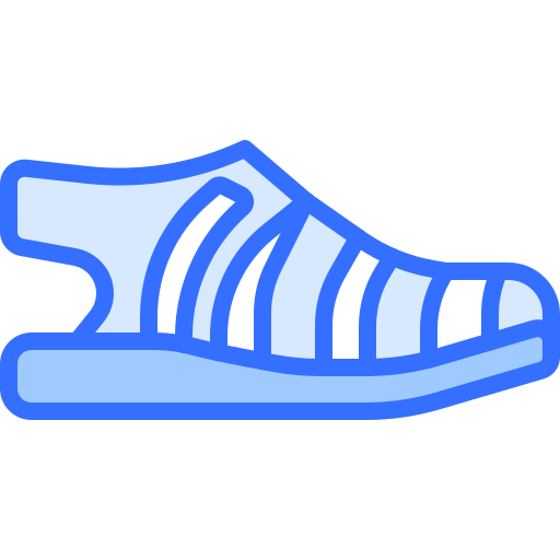 Sandals Coloring Blue icon