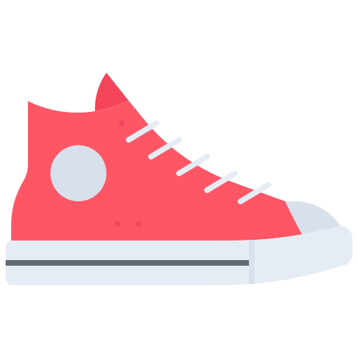 scarpe da ginnastica Coloring Flat icona