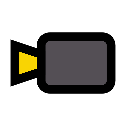 câmera de vídeo Vector Stall Lineal Color Ícone