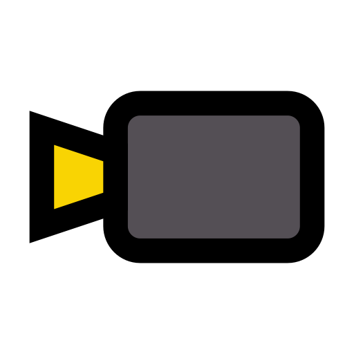 videokamera Vector Stall Lineal Color icon