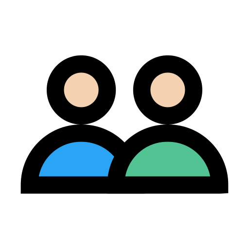 Друзья Vector Stall Lineal Color иконка