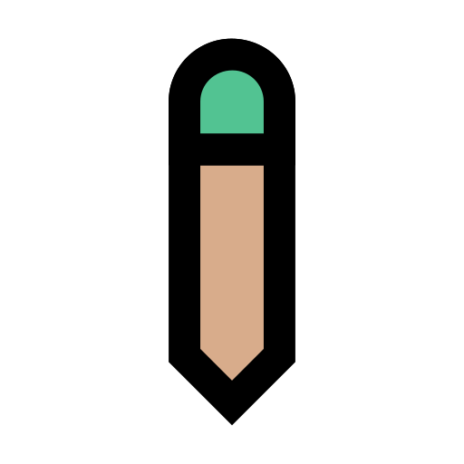 lápiz Vector Stall Lineal Color icono