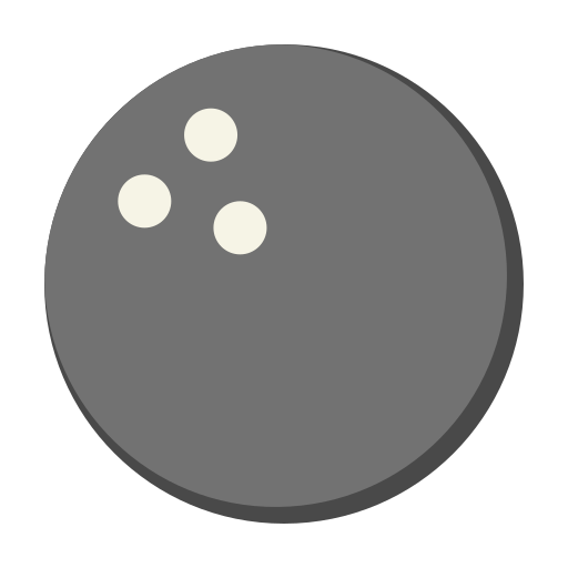 palla da bowling Generic Flat icona