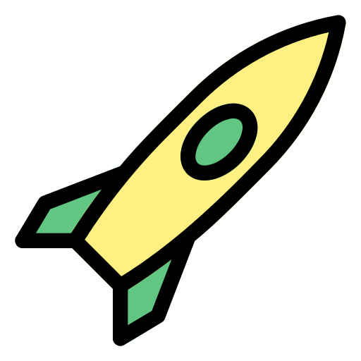 fusée Generic Outline Color Icône