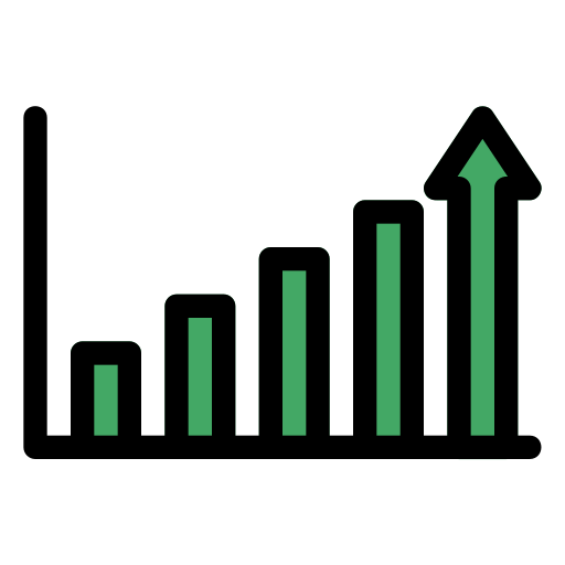 Growth Generic Outline Color icon