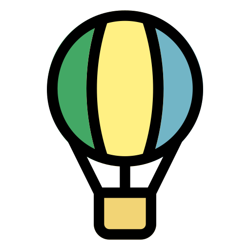 montgolfière Generic Outline Color Icône
