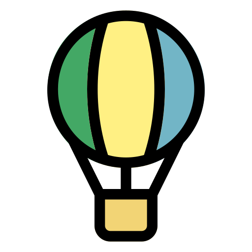 Hot air balloon Generic Outline Color icon