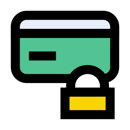 pago seguro Vector Stall Lineal Color icono
