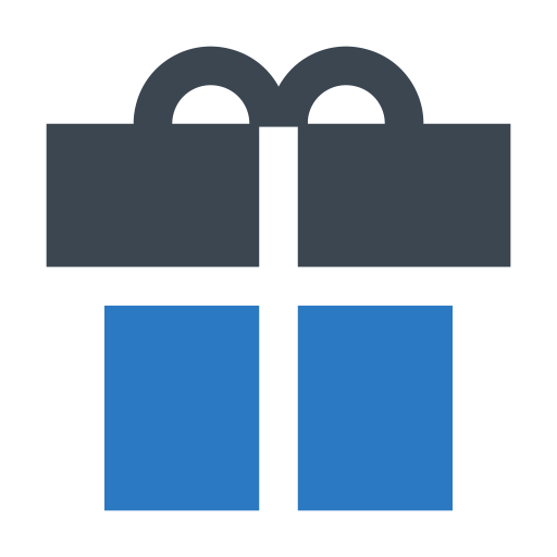 Gift box Generic Blue icon