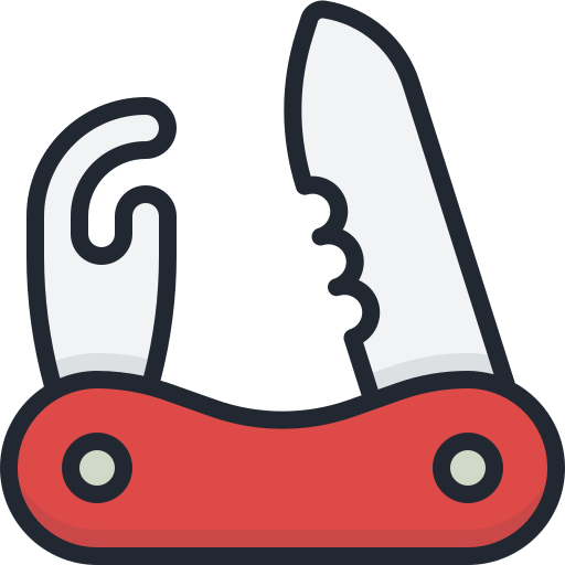 cuchillo suizo Generic Outline Color icono