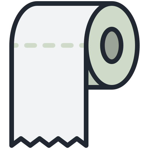 Toilet paper Generic Outline Color icon