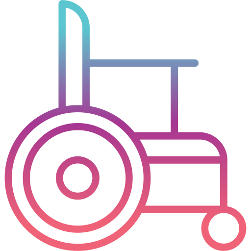 Инвалидная коляска Generic Gradient иконка