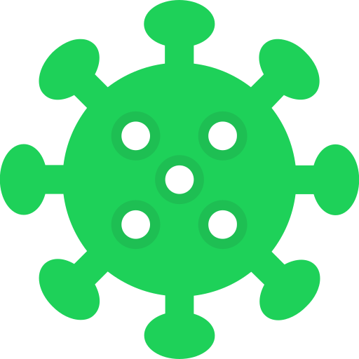 coronavirus Generic Flat icono