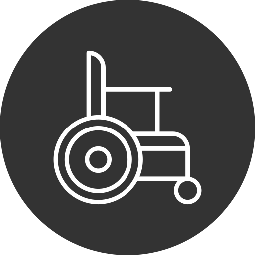 fauteuil roulant Generic Glyph Icône