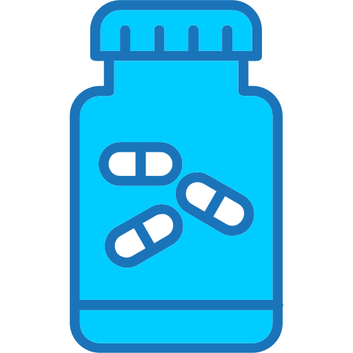 Бутылка с таблетками Generic Blue иконка
