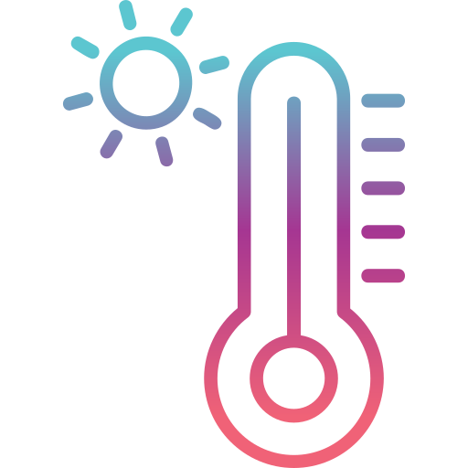 thermomètre Generic Gradient Icône