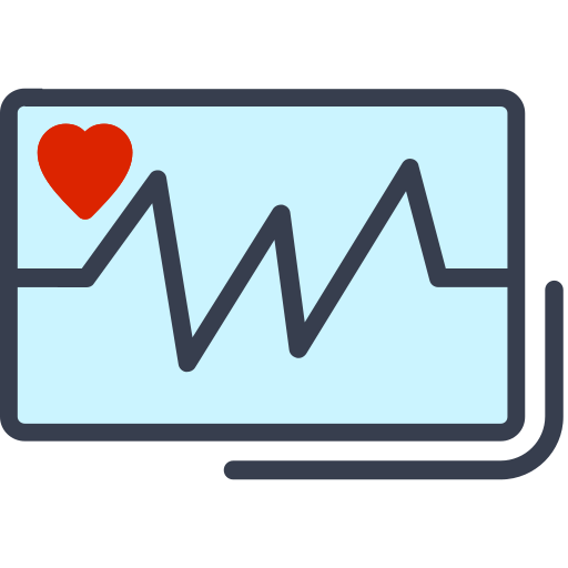 lectura de electrocardiograma Generic Flat icono
