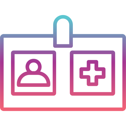carte d'identité Generic Gradient Icône