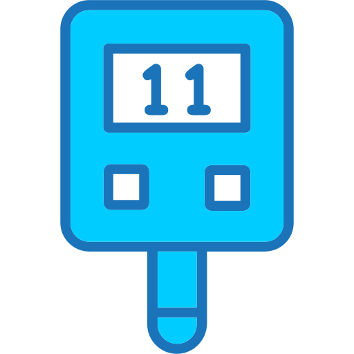 Glucometer Generic Blue icon