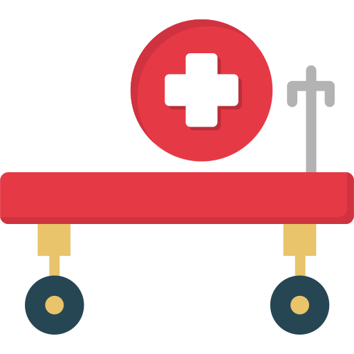 Hospital bed Generic Flat icon