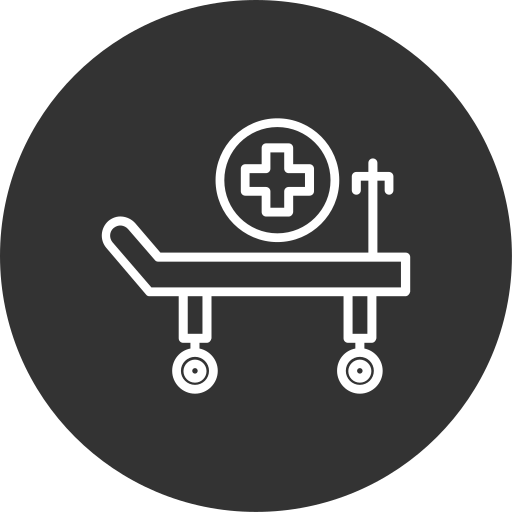 Hospital bed Generic Glyph icon