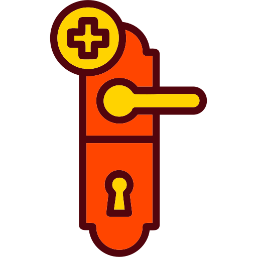 Door handle Generic Outline Color icon