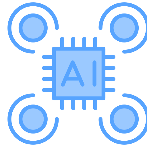 인공 지능 Generic Blue icon