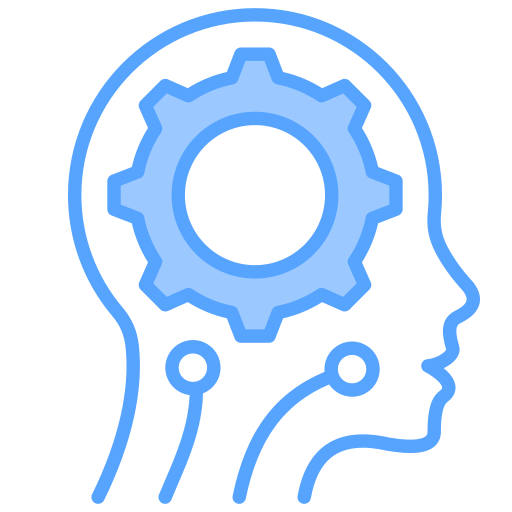 intelligenza artificiale Generic Blue icona