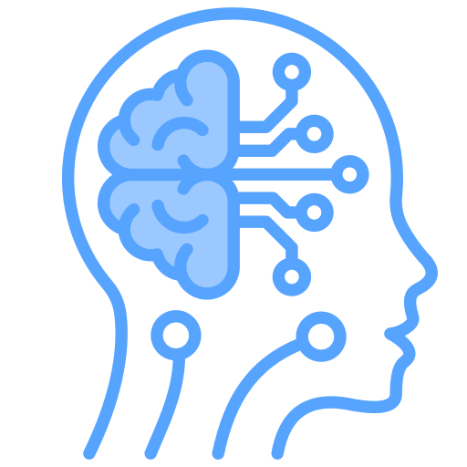 inteligencia artificial Generic Blue icono