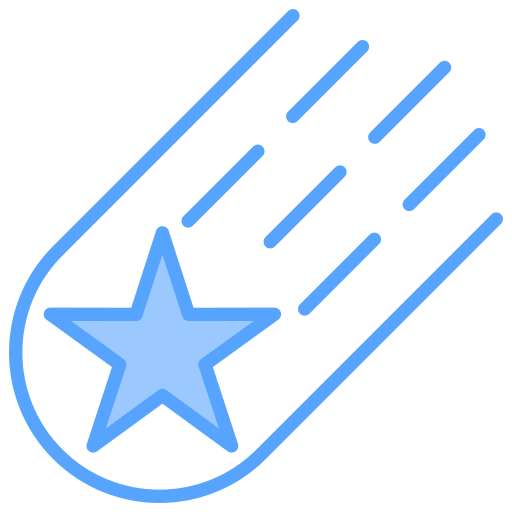 流れ星 Generic Blue icon