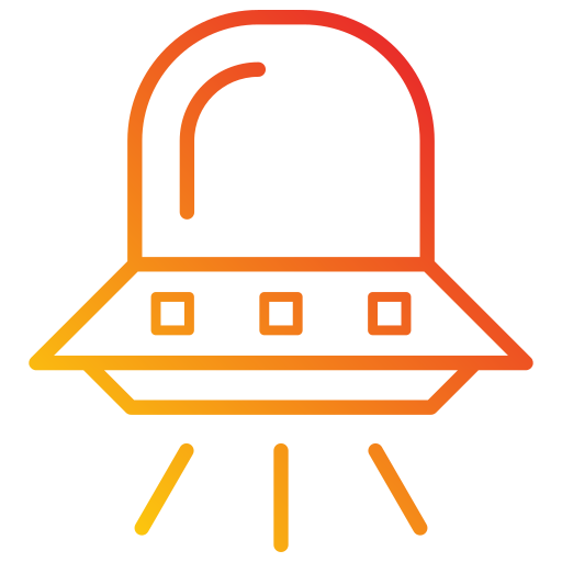 navicella spaziale Generic Gradient icona