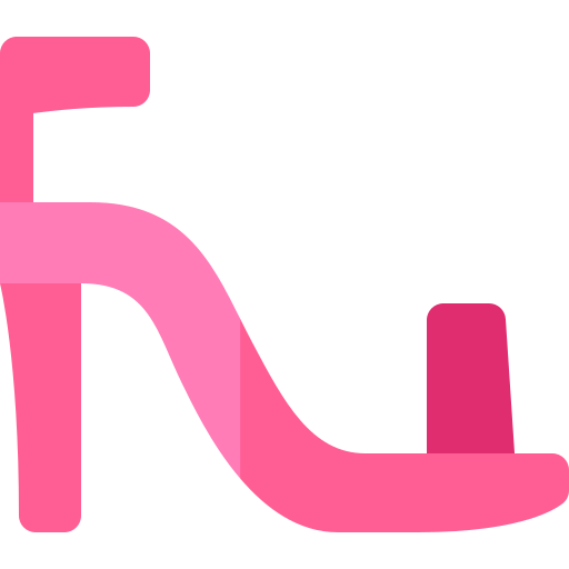 Высокие каблуки Basic Rounded Flat иконка