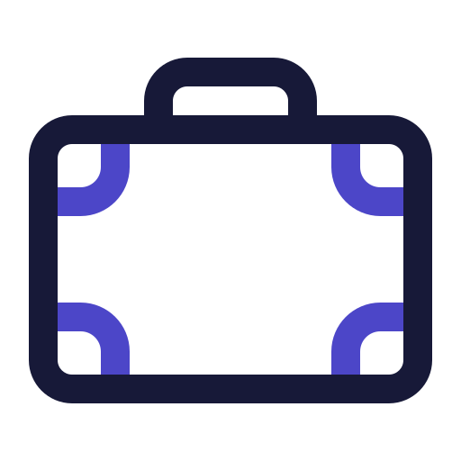 Travel bag Generic Outline Color icon