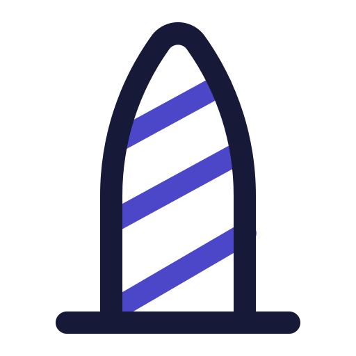 サーフボード Generic Outline Color icon