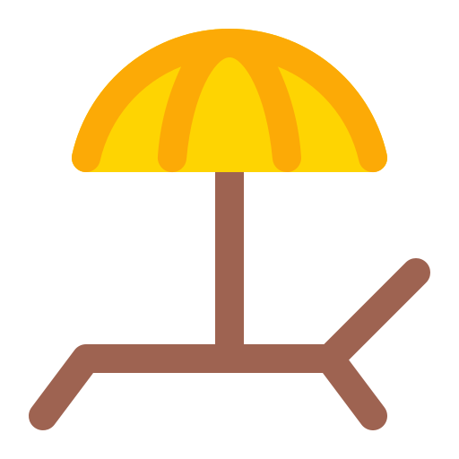 parasol plażowy Generic Flat ikona