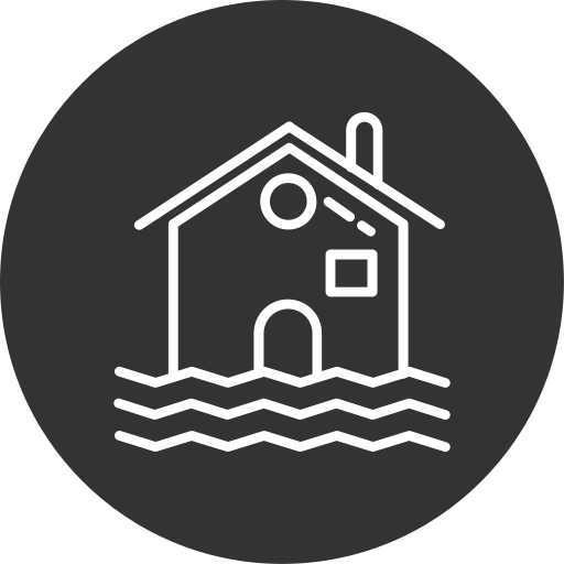 casa inundada Generic Glyph icono