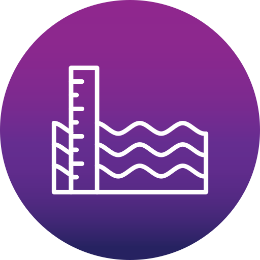 Sea level Generic Flat Gradient icon