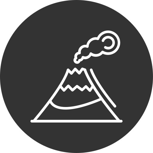 volcán Generic Glyph icono