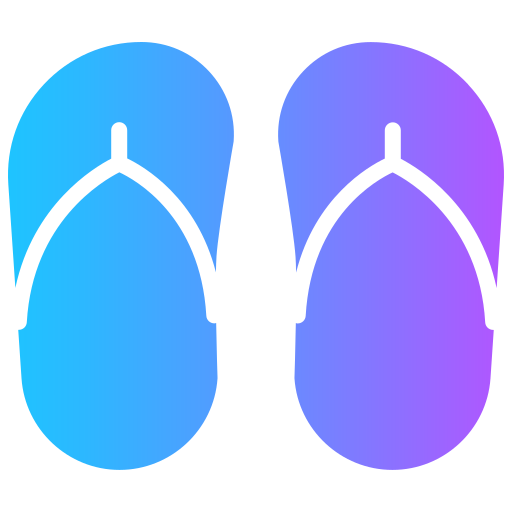 des sandales Generic Flat Gradient Icône