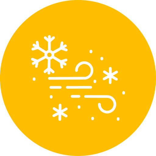 burza śnieżna Generic Flat ikona