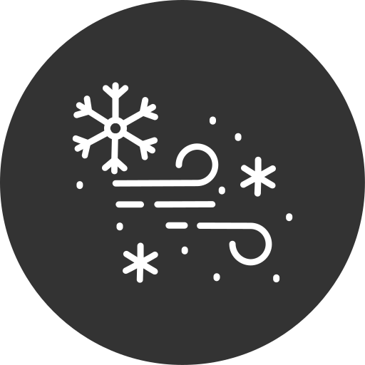 tormenta de nieve Generic Glyph icono