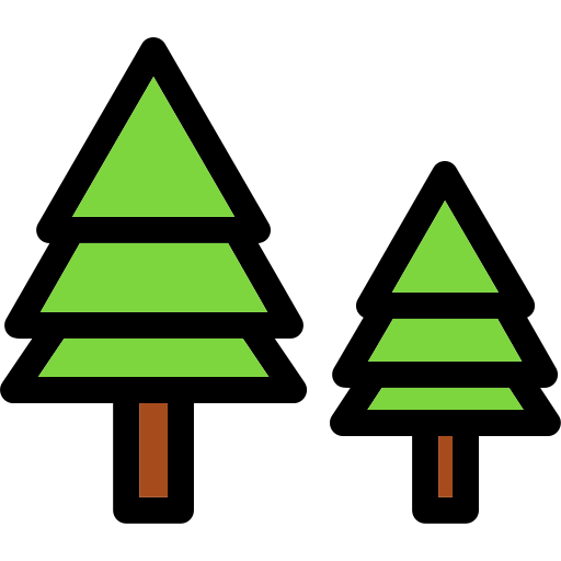 bosque Generic Outline Color icono