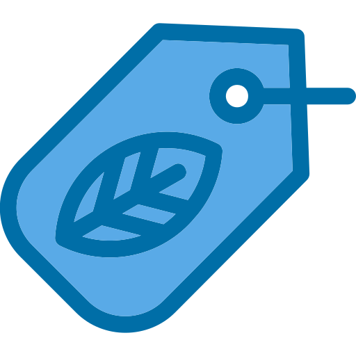 etiqueta ecológica Generic Blue icono