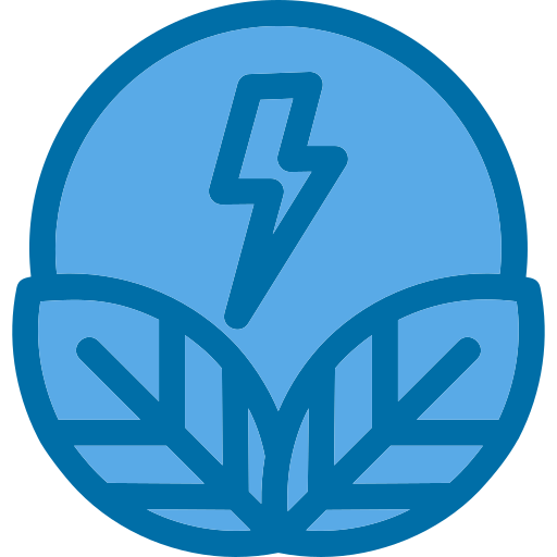 再生可能エネルギー Generic Blue icon