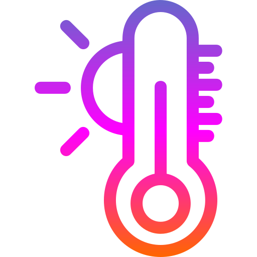 temperatura caliente Generic Gradient icono