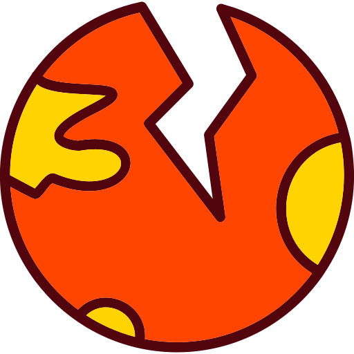 Earthquake Generic Outline Color icon