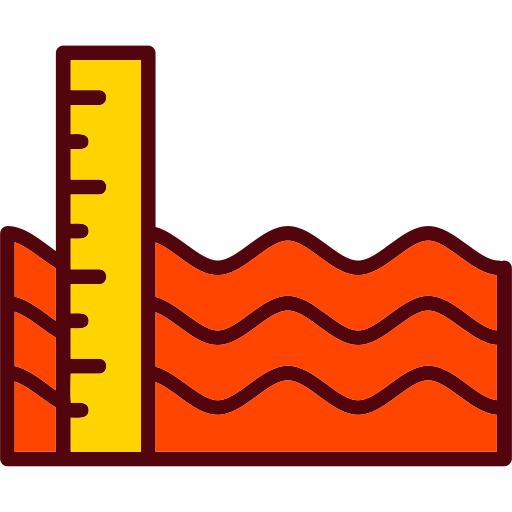 Sea level Generic Outline Color icon