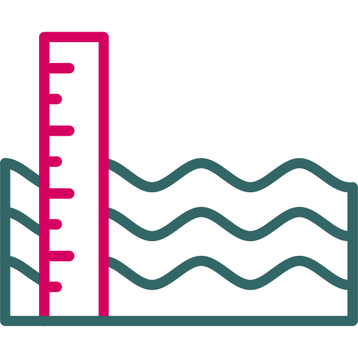 Sea level Generic Outline Color icon
