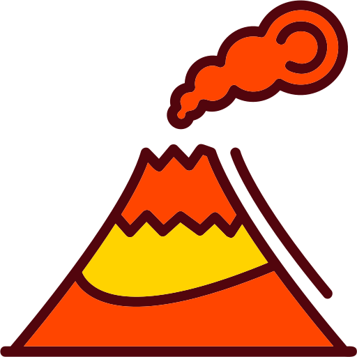 Volcano Generic Outline Color icon