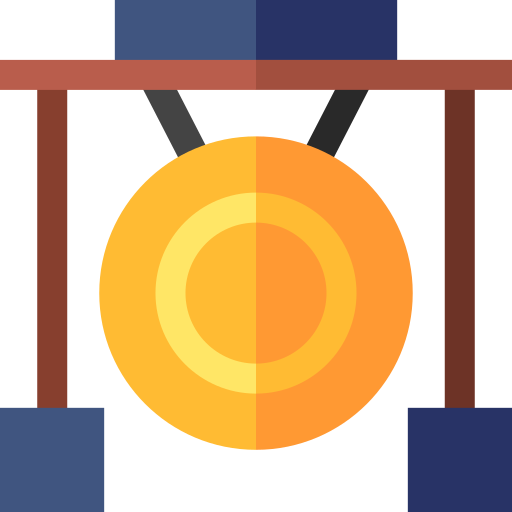 gong Basic Straight Flat icon